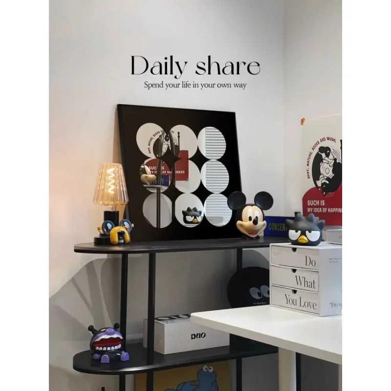 

Nordic desktop painting retro mirror decorative painting ornaments simple and advanced sense ins porch living room bedroom paint
