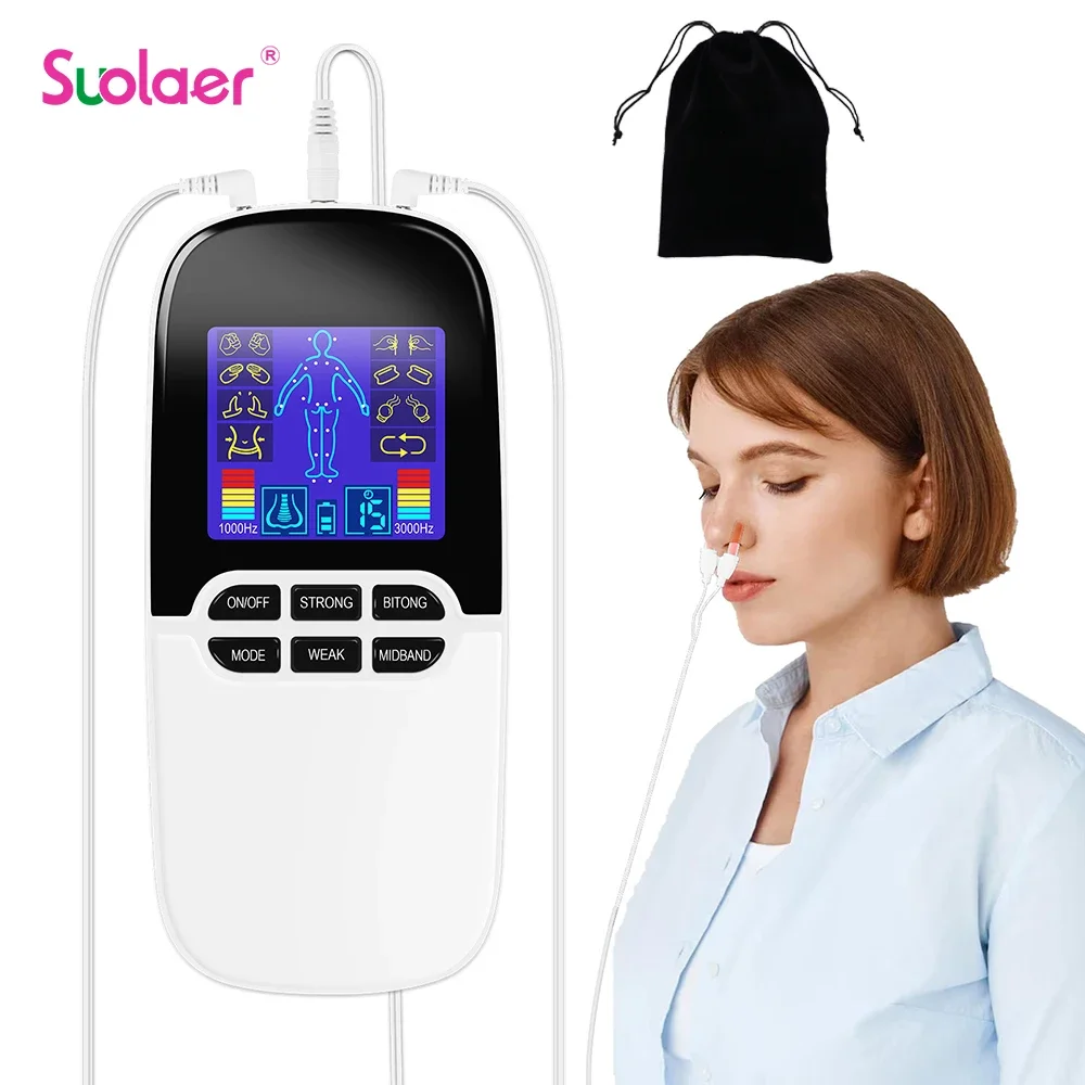 

Multifunctional EMS Tens Unit Electrical Muscle Stimulator with Rhinitis Sinusitis Laser Therapy Low Frequency Pulse Massager