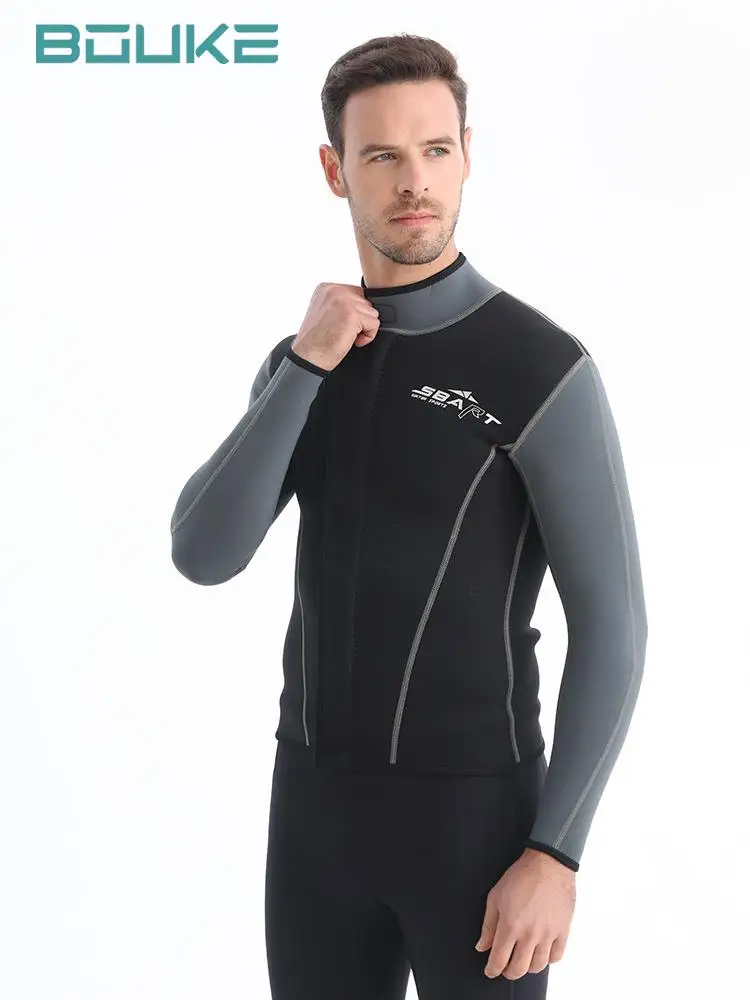 

Neoprene Top Diving Jacket And Pants Men Women Separated Wetsuit Surfing Snorkeling Spearfishing Thermal Swimwear