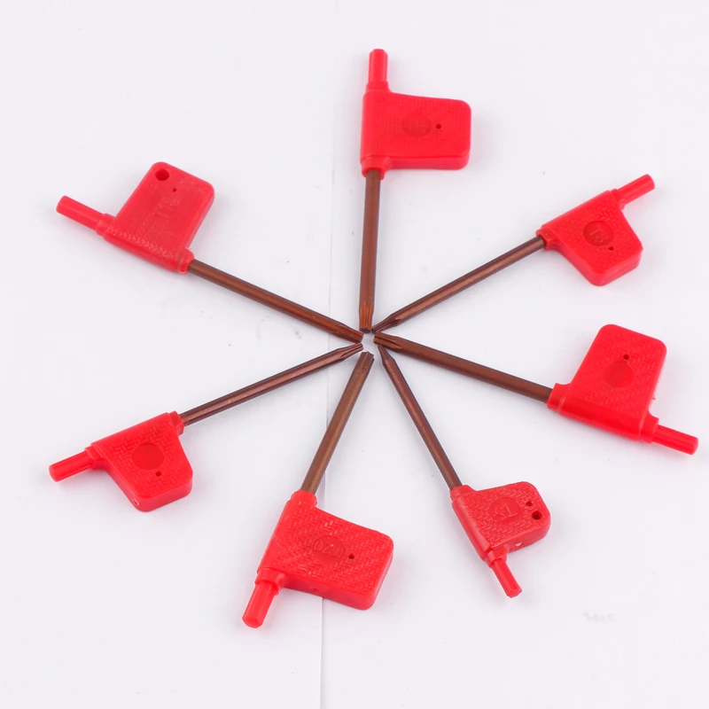 10pcs Six-Lobe Wrench Torx Keys T6 T8 T9 T10 T15 T20 CNC Lath Tools Holder CNC Machine Screw T Handles Flag Spanner Box