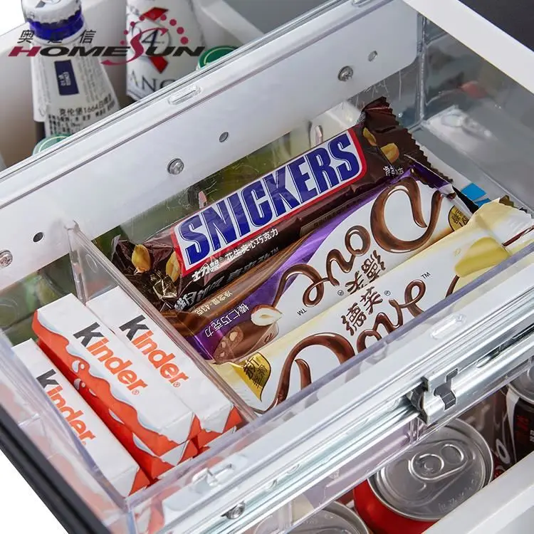 48L New Thermoelectric Hotel Mini Bar/refrigerator With Glass Door for Hotel Room
