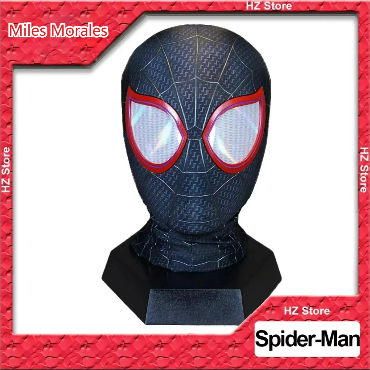 【スパイダーバース】新品 マイルズ モラレス スパイダーマン マスクコスプレ マイルズ・モラレス スパイダーマン マスク フェイスシェル