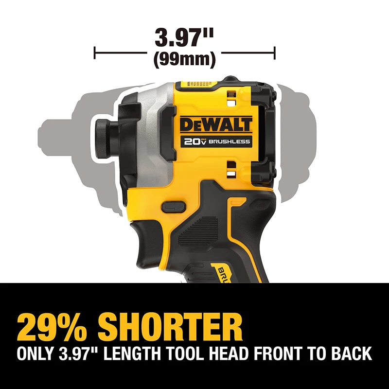 DEWALT 20V 임팩트 드라이버, DCF850 무선 전기 드릴, 205NM 브러시리스 모터, 충전식 드릴 드라이버 전동 공구