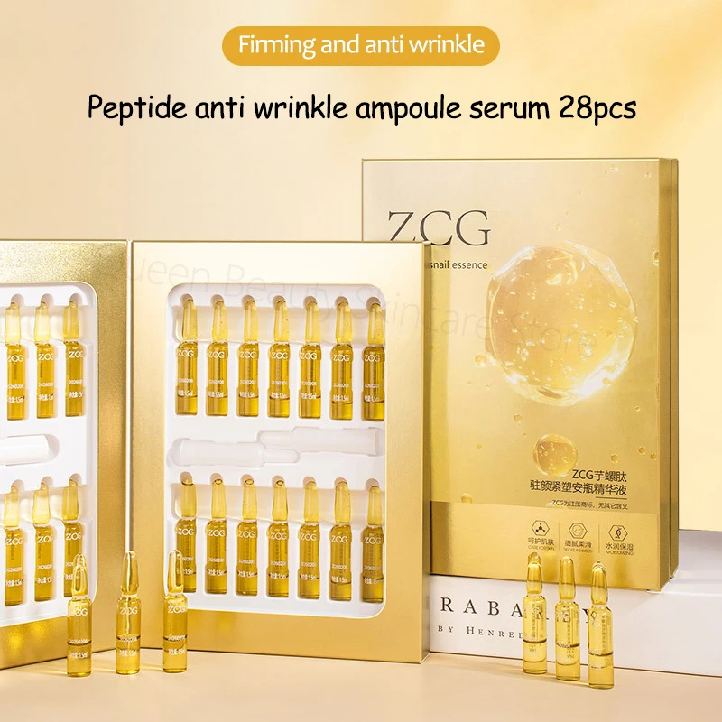 Polypeptide Anti-wrinkle Ampoules 100% Purity Pro Xylane Anti-Aging Face Serum Collagen Hyaluronic Acid Firming Essence 28/84pcs 2