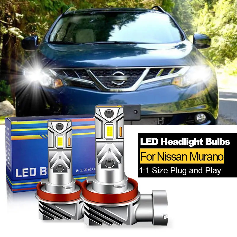 

Фары головного света CANbus для Nissan Murano 2009 2010 2011 2012 2013 2014 9005 HB3 H11 H9, фары дальнего и ближнего света лм, белые, 2 шт.