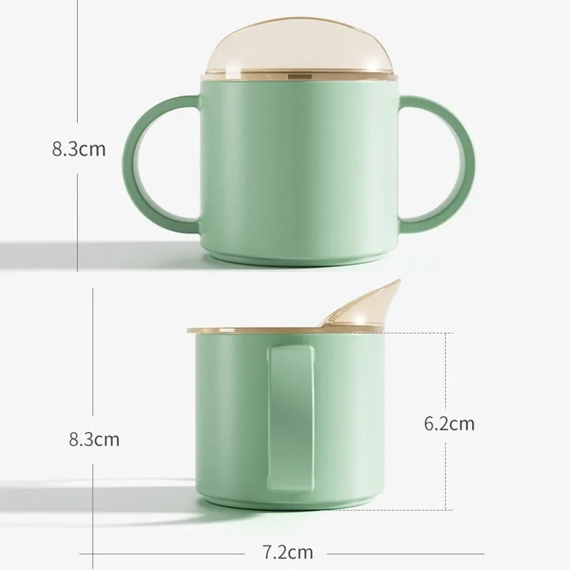 Baby Feeding Cups Kid Learning Drinking Cup with Double Handle Flip Lid Leakproof Infants Water Cups Bottle BPA Free with Lid drinking cup water cup feeding cup