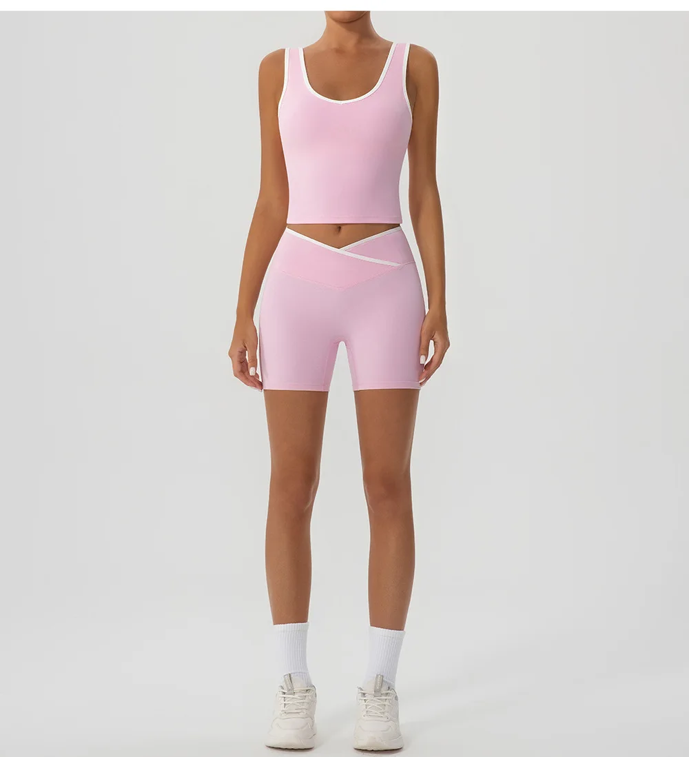 Cross Waist Cycling Shorts Women High Waisted Yoga Pants Leisure Female Gym Workout Sports Shorts Indoor Outdoor Short Leggings 10 Sa2c2f834a80e456b951fc32d5ab99055o