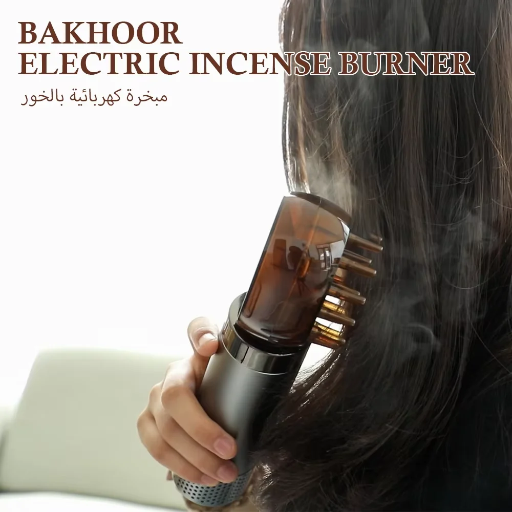 Bakhoor In Incense Burner Hair Aroma Diffuser Comb Saudi