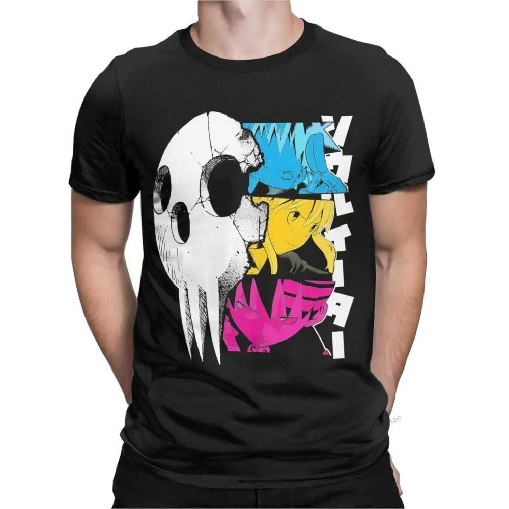 

Novelty Shinigami Prospects Soul Eater T-Shirts for Men Crewneck Cotton T Shirts Anime Short Sleeve Tee Shirt 6XL Clothing