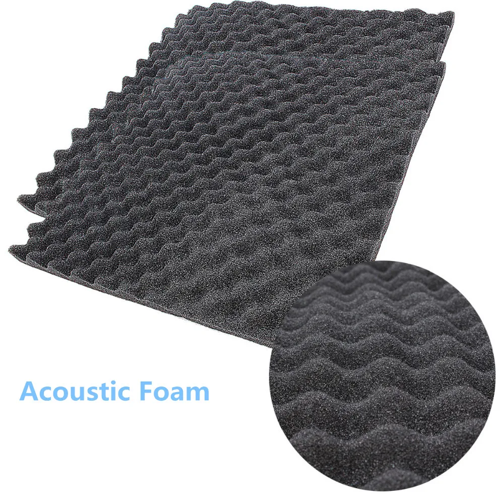 500*500*15mm Soundproof Foam Acoustic Foam Treatment Sound-absorbing Cotton Soundproofing For KTV Audio Room