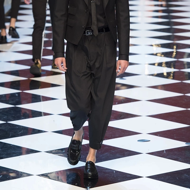 Pantaloni Haren Da Uomo Primavera E Autunno Nuova Passerella Scura Stile Yamamoto Moda Sospiro Pantaloni Di Grandi Dimensioni