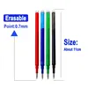20/30/40/50Pcs Set Erasable Gel Pen Refill 0.7mm Tip Color Ink Rod Replacement Office Writing Drawing Stationery Accessory 11cm 2