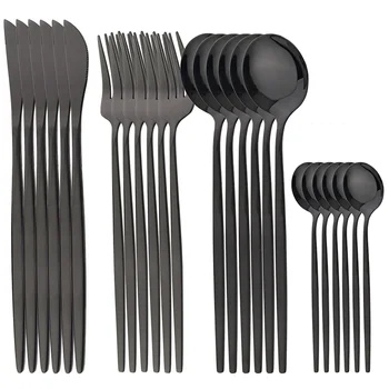 24-Piece Stainless Steel Cutlery Set 1