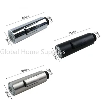 ห้องน้ําก๊อกน้ําดึงสเปรย์หัวฝักบัวการตั้งค่าห้องครัวอะไหล่ทดแทน TAP Sprayer สีดําหัว Sprinkler ห้องครัวอะไหล่ 1