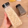 270ml 900ml Plastic Spice Jars Bottles Containers with Black Cap Empty Seasoning Bottles Large Clear Spice Shaker Kitchen Supply 3