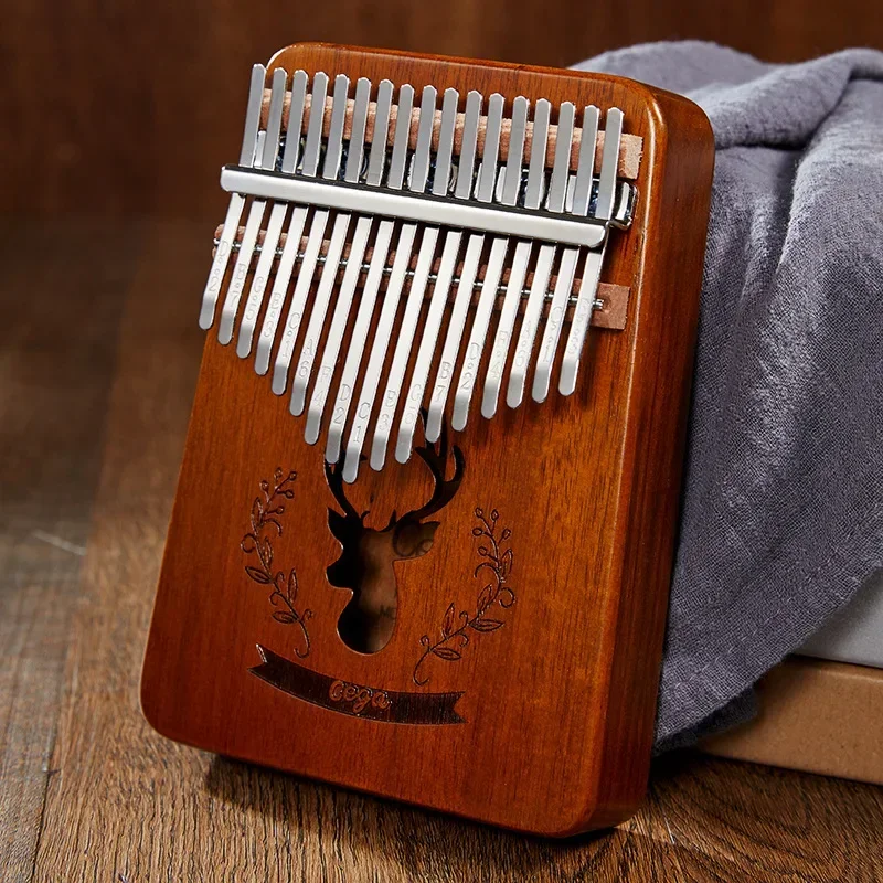 Beginners Mini Wooden Kalimba Profesionales Portable  17 Keys Kalimba Musical Instruments for Children Walnut Funny Mate Gift