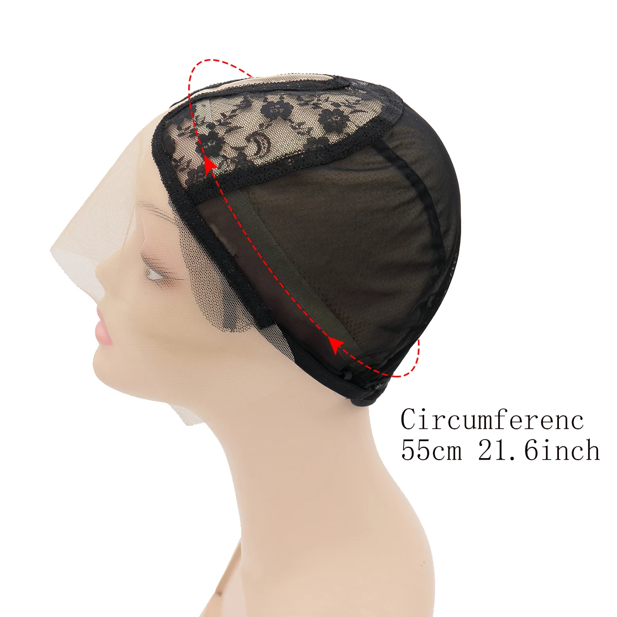 Wig Caps for Making Wigs Full hd Lace Wig Weaving Cap Mesh Base Machine Made Stretchy Net Medium with Adjustable Strap