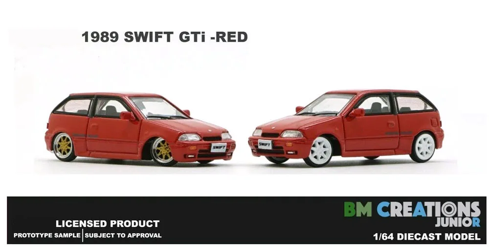 BM Creations 1:64  Swift GTi 1989 Diecast Alloy Toy Cars Simulation Model For Collection gift