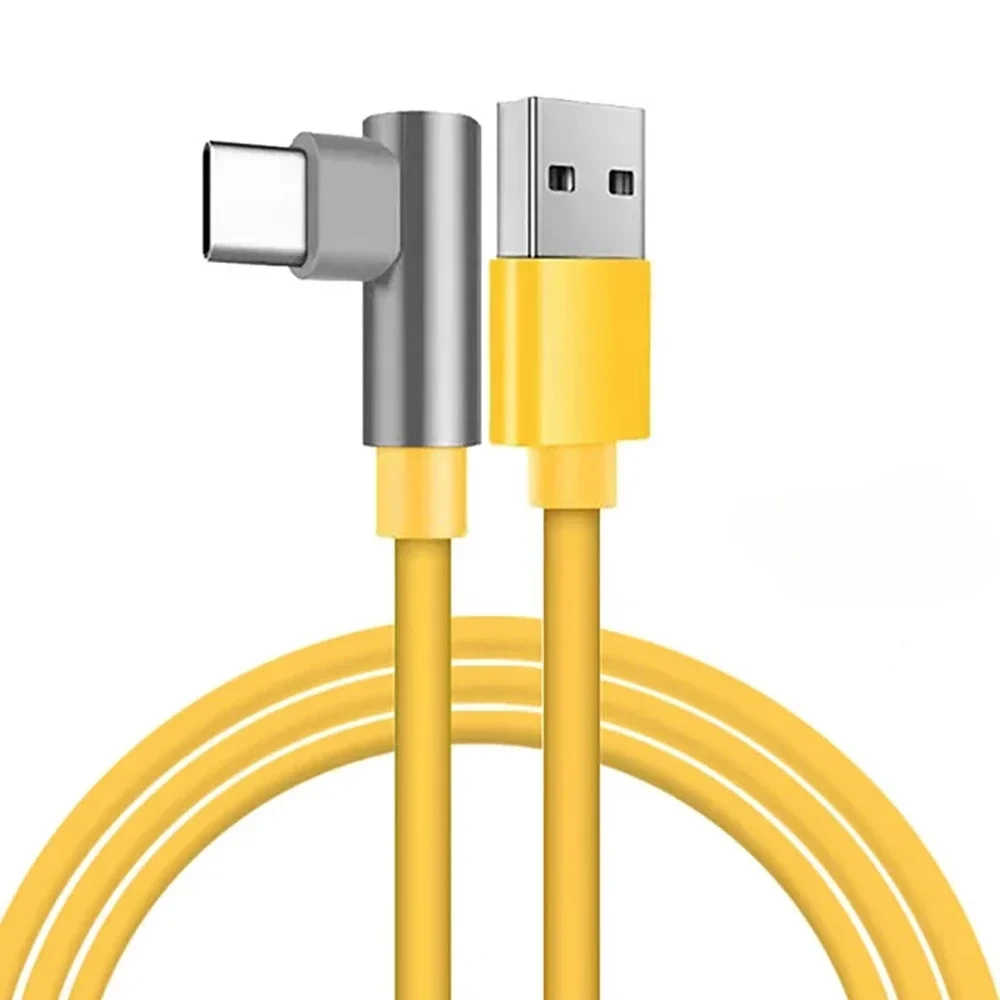 6A Type C USB Cable 120W Fast Charging 90 Degree Elbow Cable for Select