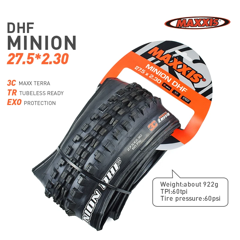 1 adet MAXXIS Tubeless hazır EXO TR 27.5*2.3/2.4/2.5/2.6 bisiklet