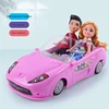 2024 New Rc Car 1:16 Remote Control Doll Convertible Sports Car Pink Party Girls Toys For Children Rechargeable Battery Girl Toy 4