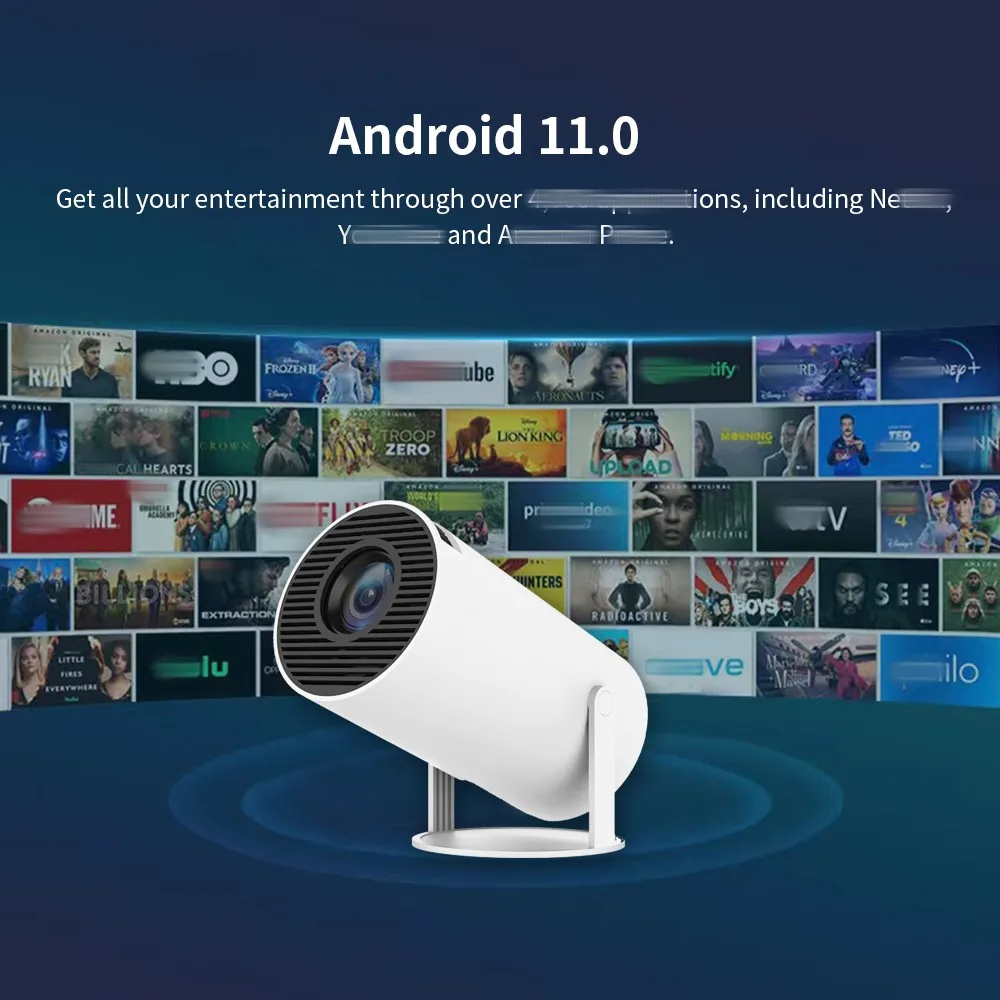 Salange HY300 Smart Projector Android 11.0 MINI Portable 5G WIFI Home Cinema 720P for SAMSUNG Apple Outdoor 1080P 4K Movie HDMI, hy300 projector - Vimarsana News