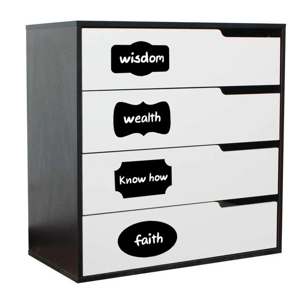 Description Picture 6 of item20Pcs Waterproof Chalkboard Spice Jam Jar Bottle Tags Blackboard Label Marker Pen Labels Stickers, Reusable Label For Storage