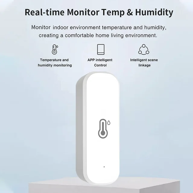 2PCS CozyLife WiFi Temperature Humidity Sensor Smarthome Connected Thermometer Compatible With Smart Life Alexa Google Assistant 4