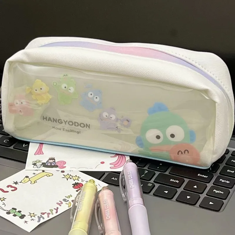 

Sanrio Waves Hangyodon Pencil Case Japanese Stationery Waterproof Ins Anime Kawaii School Useful Supplies Student Gift Wholesale