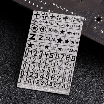 1/72 Scale Model Stencil Template 1
