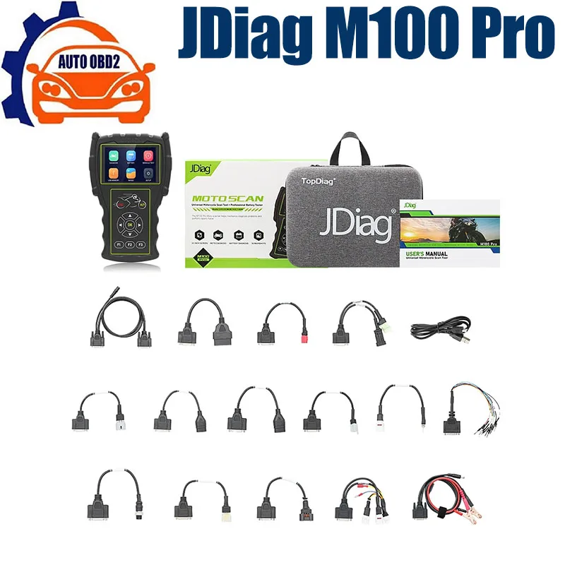 

Диагностический сканер JDiag M100 Pro для мотоциклов, OBD2 устройство для считывания кодов неисправностей, для KTM/Honda/Yamaha/Kawasaki