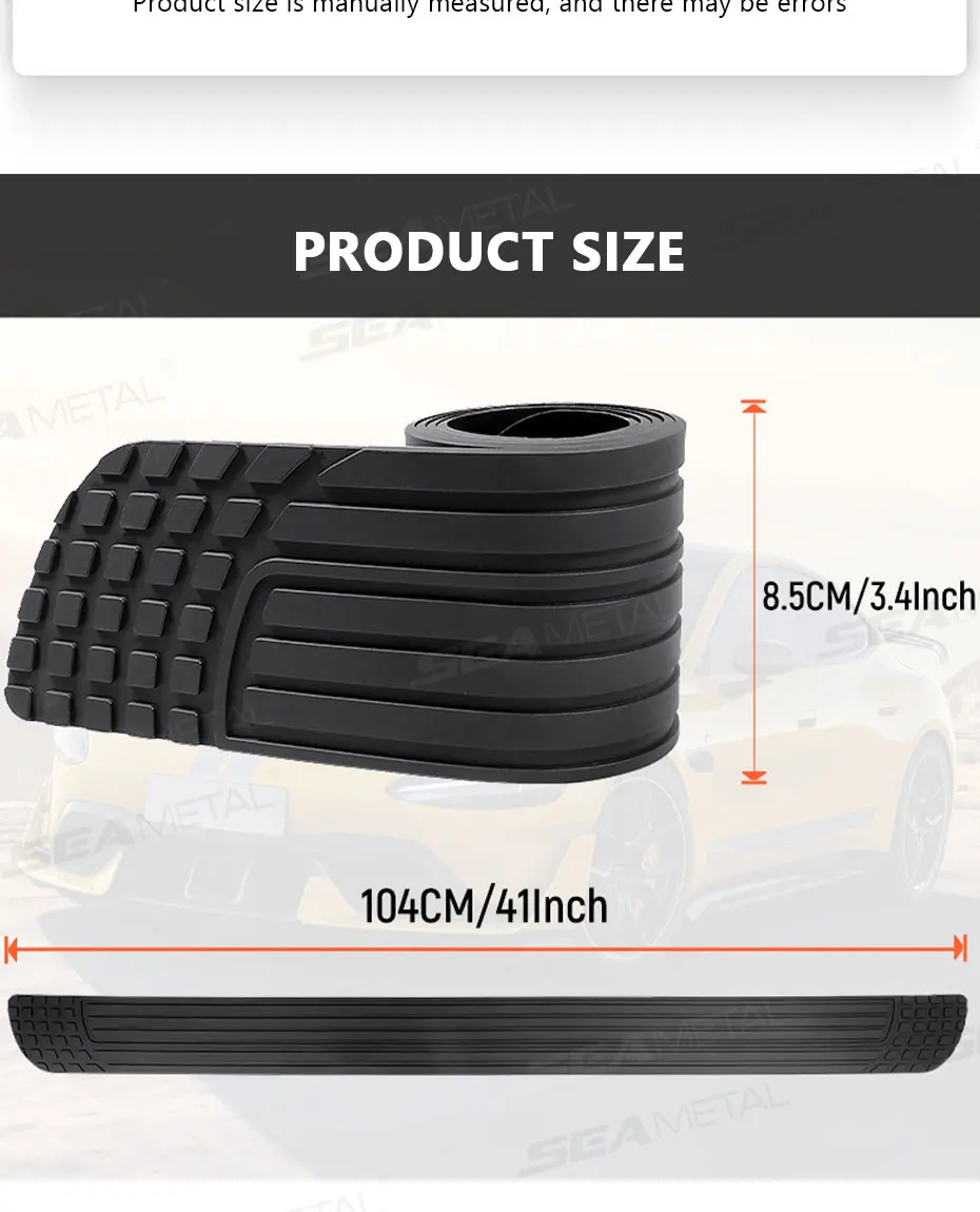 Universal Rear Trunk Guard Plate Sticker Car Rear Bumper Trim Anti-Kicked Scratc
