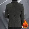 ARC Blazer Autumn/Winter Golden Sable Velvet and Cotton Thickened Thermal Small Suit Fashion Business Men's Slim Blazer 6
