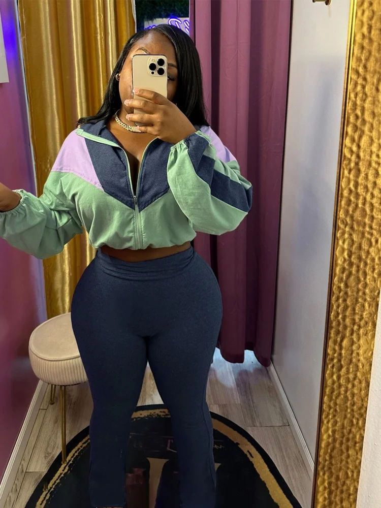 Wmstar Two Piece Sets Women Wholesale New Velvet Zipped Cardigan Leggings Pants Set Fall Matching Sweatsuit  Drop Shopping 2025