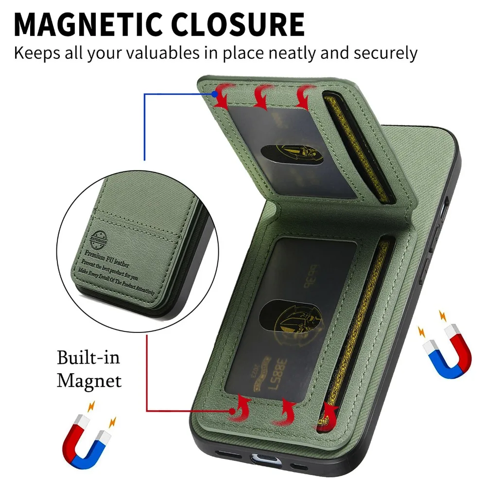Luxury RFID Wallet Card Holder Case Back Cover