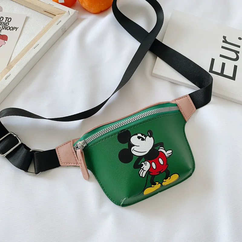 Disney pu cartoon girl boy messenger bag minnie mickey mouse shoulder bag fashion handbag coin