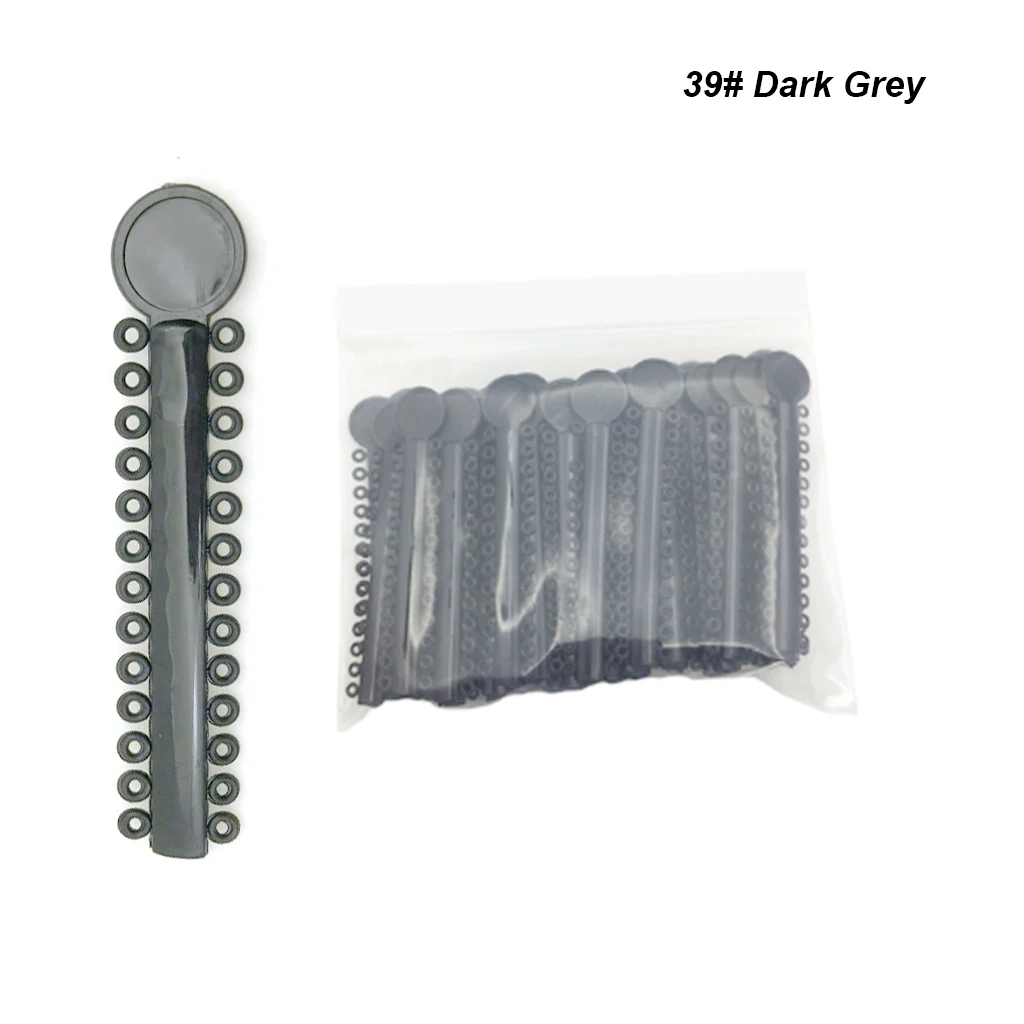 1040-Pack Grey Dental Orthodontic Elastic Rubber Bands - Ligature Ties For Braces
