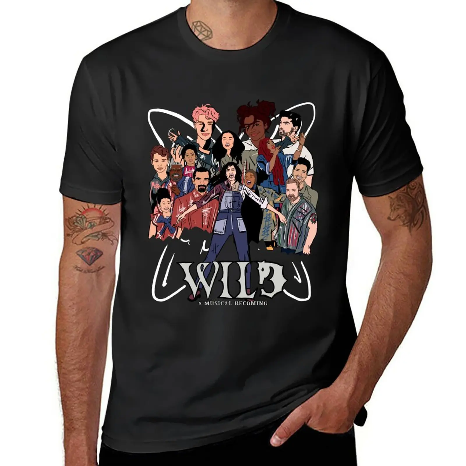 

New Wild (A.R.T. Cast) Graphic Tee T-Shirt oversized t shirts Short sleeve tee mens t shirts casual stylish