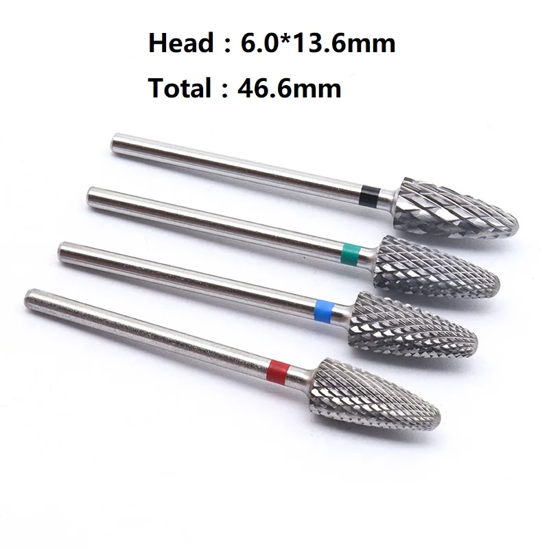 

Hot Russia Burs big small Professional Nail Art Electric Drill Machine Manicure Pedicure Accessories Carbide nail drill bit