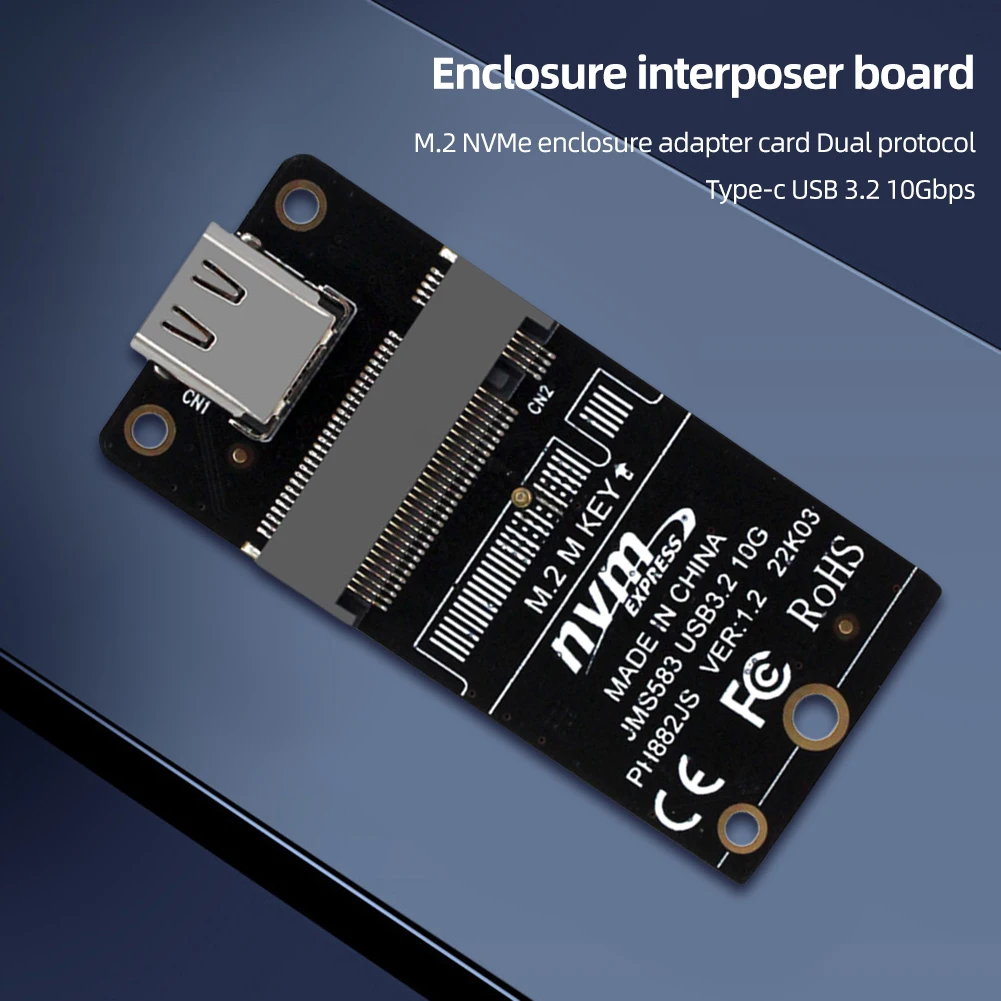 NVME M.2 to CŸ SSD ̽  , HDD Ŭ,  , JMS583 Ĩ, USB3.2, 10Gbps, 2230 2242 2260 2280 SSD
