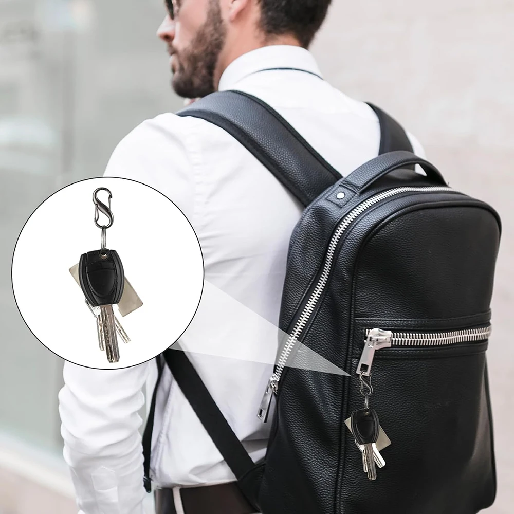 ZYWQ Lucchetto Zaino da Viaggio, Clip di Blocco per Cerniera, 4 Pezzi di Clip per Cerniera Antifurto - Mantieni la Cerniera Chiusa - Cursore Cerniera Ricambio per Viaggi e Campeggio