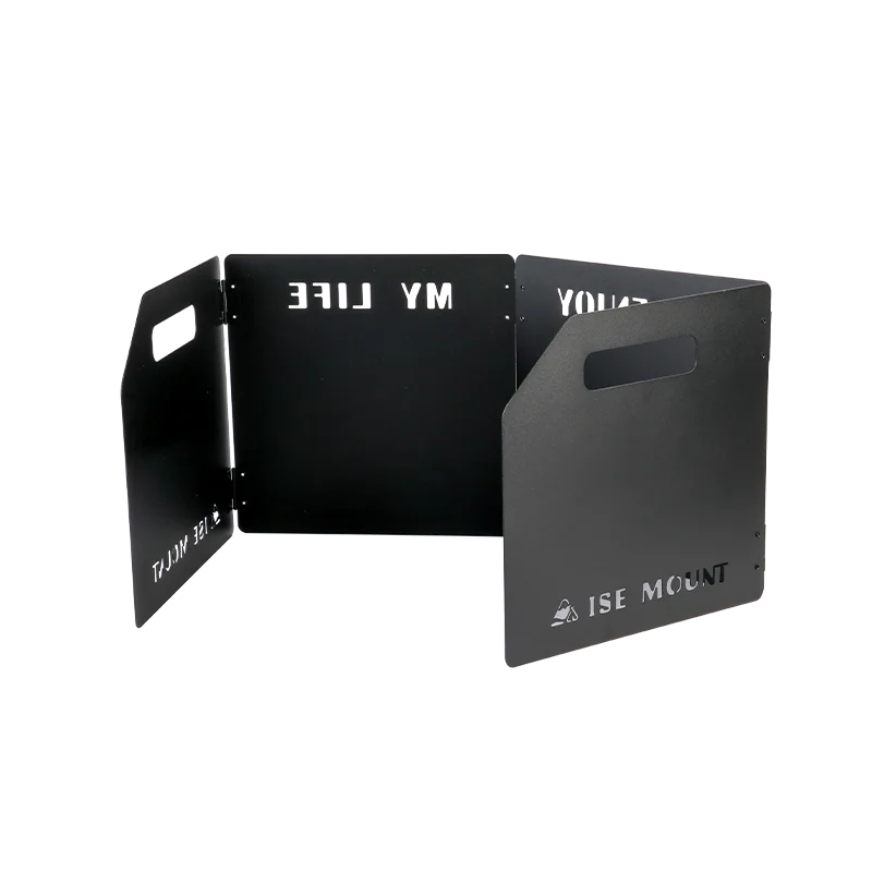 Outdoor Cam Wihield Card Staable Four Sles Thiened Heightened Fireboard Inteated Easy to Store Picnic Barbecue...