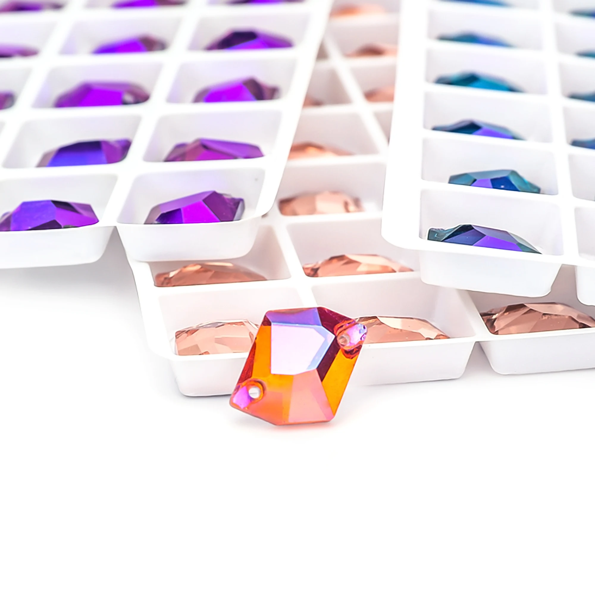 Aufnähen ab Strass kosmische Flatback Glas kristalle für Kleidung Brautkleider alle für Dekoration DIY – Detail 4