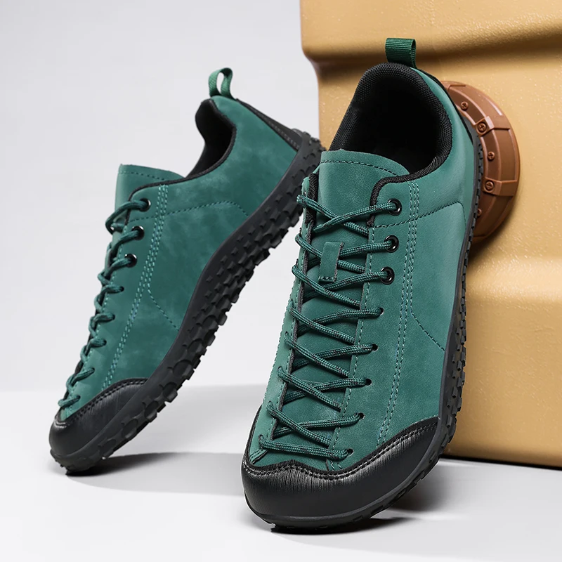 Wide Toe Barefoot Shoes For Men For Running Climbing And Hiking_voghion.com
