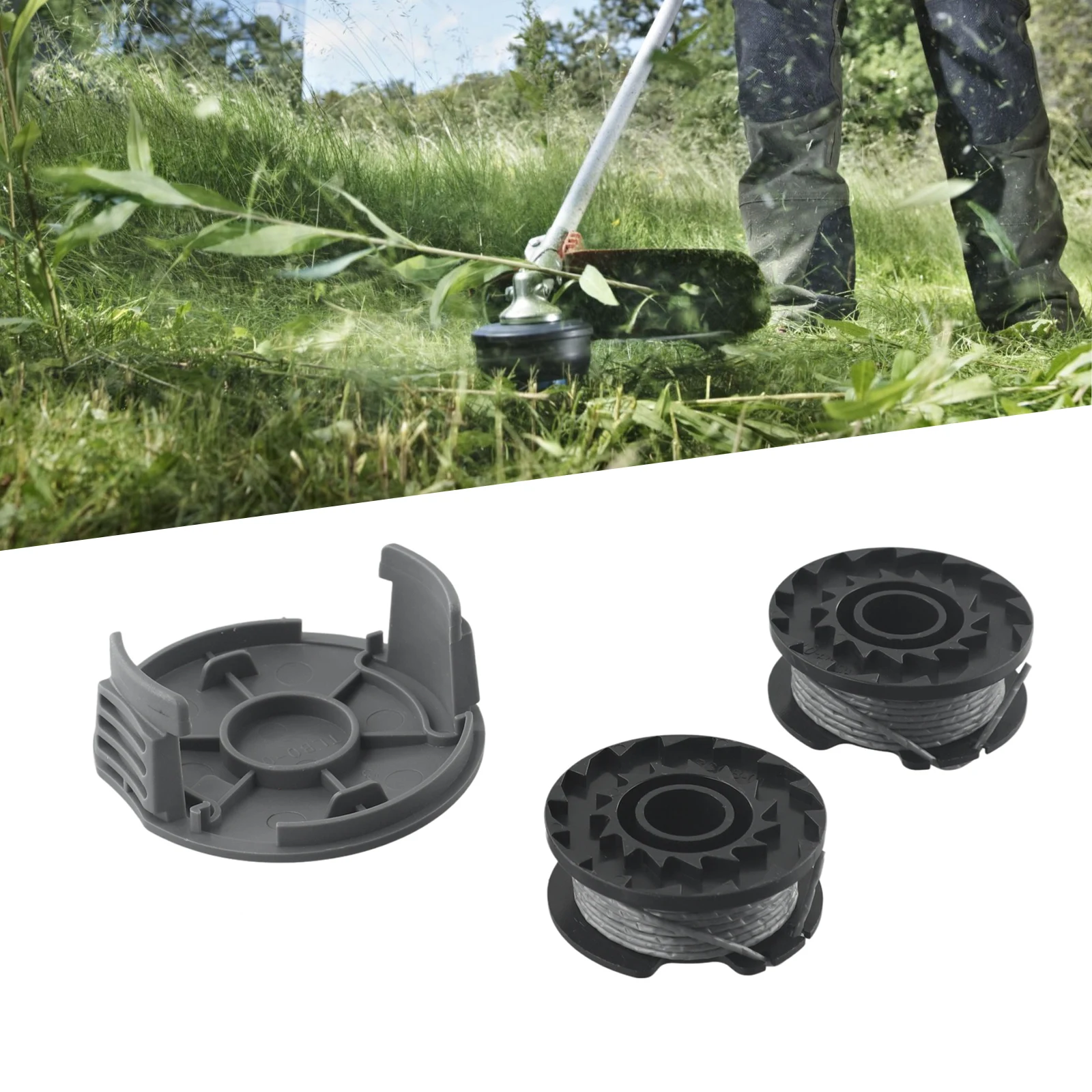 Fadenspule und Abdeckung für Bosch Easy Grass Cut 23 26 18 18 230 18 260 18 26 F016800569 F016800385 F016F05320 – Detail 1