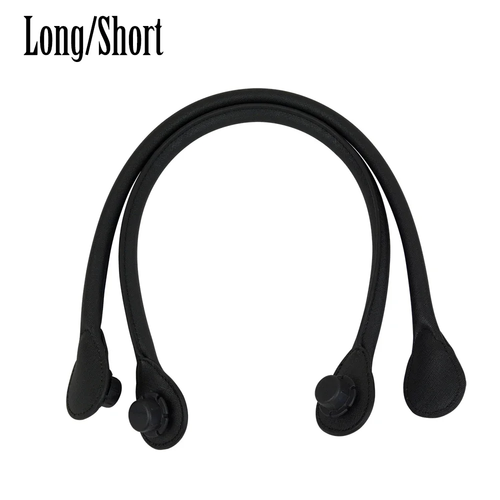 1 Pair long Short Pu Faux Leather Handles for Obag Classic Mini O Bag Accesorios leather bag handles