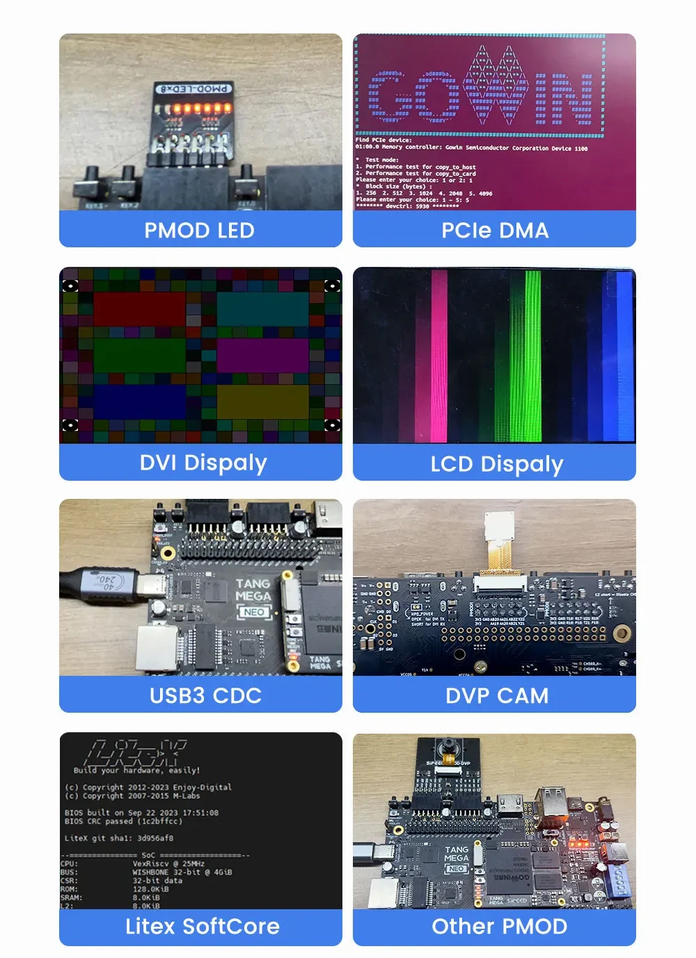 Sipeed Tang Mega 138K / 60K Dock GOWIN GW5AST RISC-V FPGA Development Board Larg