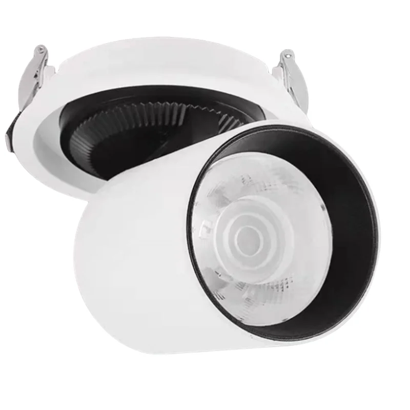 

Dimmable 360 ° Rotating Stretchable Spot Light Angle Adjustable Embedded LED Ceiling Light COB Spot Light Living Room Indoor