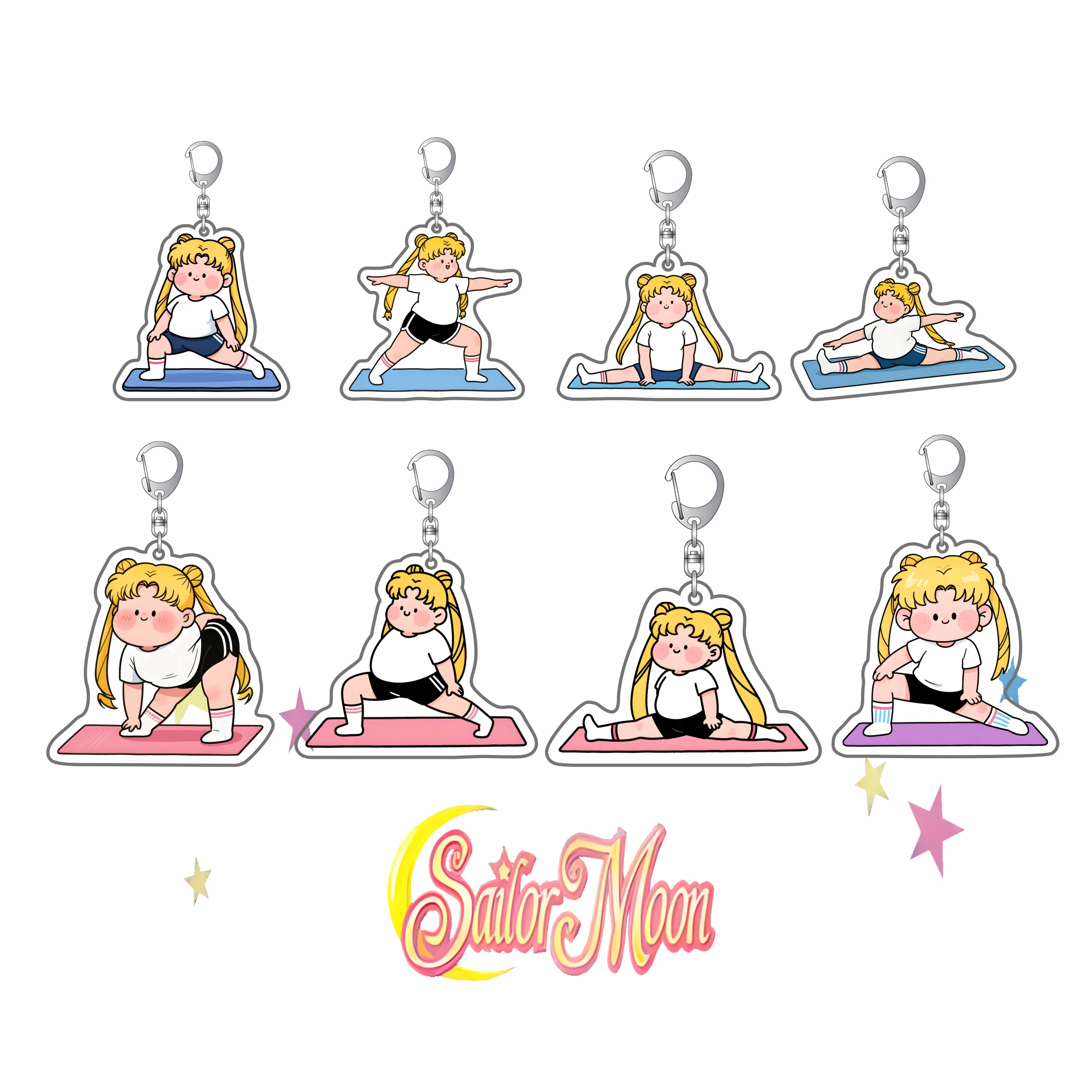 Sailor Moon Chibi Anime Keychain - Kawaii Bag Charm Pendant Accessory