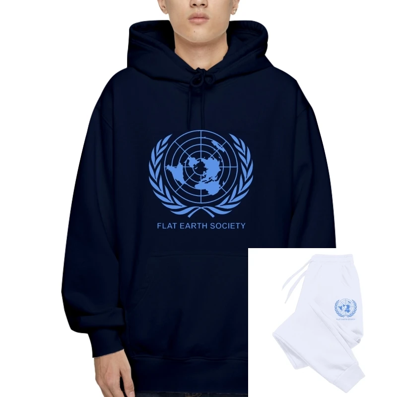 

Flat Earth Outerwear Flat Earth Society T-Sweatshirt Hoodies Men Print Cotton Pullovers Graphic Fleece Pullover Male Awesome T-P